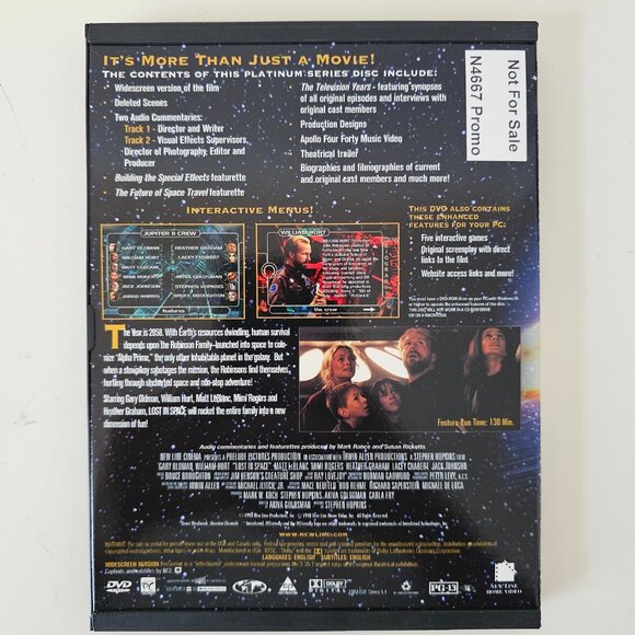 Lost In Space DVD 1998 Widescreen - Gary Oldman, William Hurt, Matt LeBlanc - Picture 3 of 3